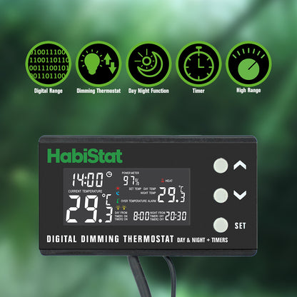 HabiStat Digital Dimming Day/Night Thermostat + Timer